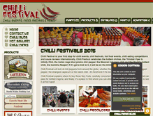 Tablet Screenshot of chilli-festival.com